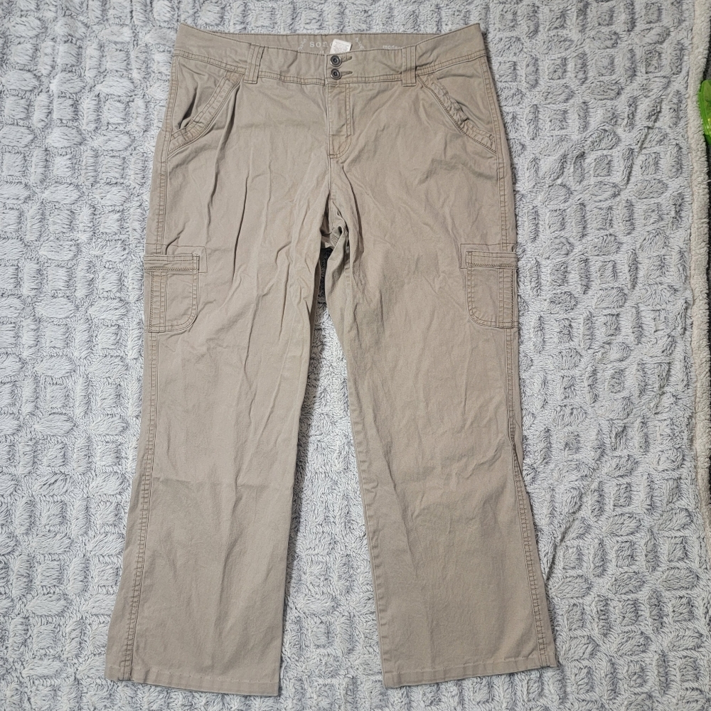 Sonoma Modern Boot Khaki Pants | Women's Size 16